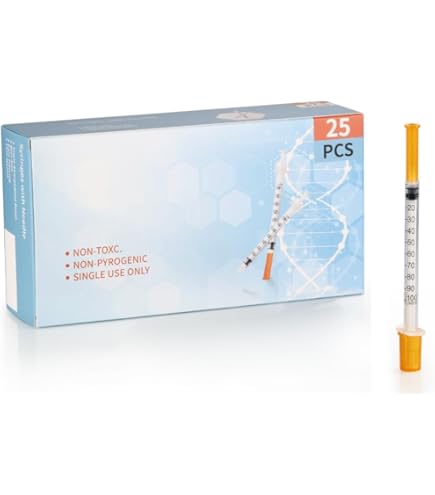 29G Insulin Needles 100 Pack U-100 1mL Syringes With 29G 1/2 Inch Needles - Individually Wrapped Disposable Syringes 29G 1mL Syringes - View #8