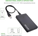 Cablecc USB-C Type-C to 2.5 Inch SATA SSD HDD External Hard Drive Enclosure view 2