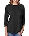 Next Level Tri-Blend 3/4-Sleeve Raglan Tee Shirt Medium Vintage Black/Vintage Black