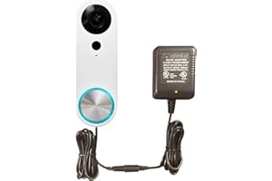 OhmKat Video Doorbell Power Supply - Compatible with SimpliSafe Pro Smart Wi-Fi Video Doorbell - No Existing Wiring Required - Transformer, Adapter, Power Kit & Supply All in One (Black)