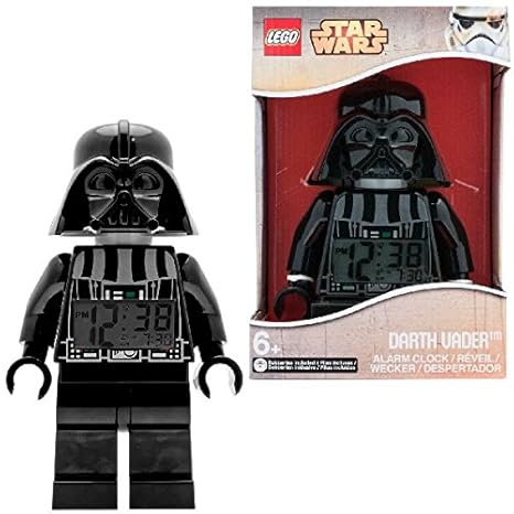 Despertador con luz infantil con figurita de Darth Vader de LEGO Star