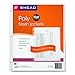Smead Organized Up Poly Translucent Slash File Jacket, Office Supplies, Three Hole Punched, Letter Size, Clear Set of 5 (89506)