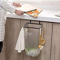 Hot Sale!DEESEE(TM)Portable Kitchen Trash Bag Holder Cabinets Cloth Rack Towel Rack (Black)