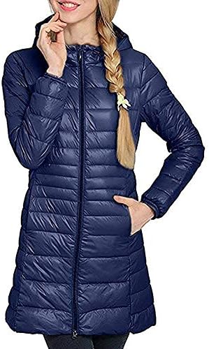 Showlovein ダウン ジャケット レデイース 軽量 ライトダウン コート春秋冬 防風 暖かいロングコート超薄いダウンジャケット