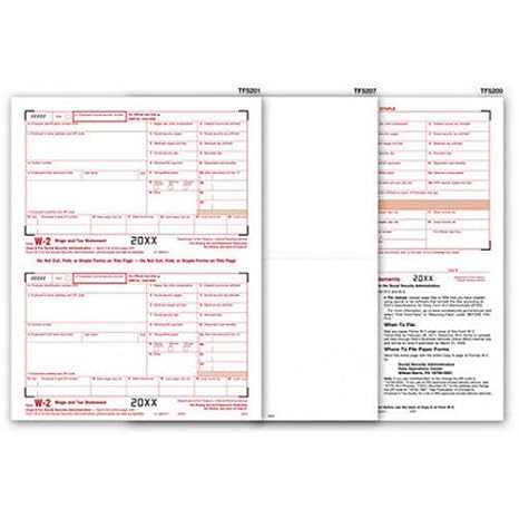 Amazon Com Laser W 2 Irs Tax Forms Office Products