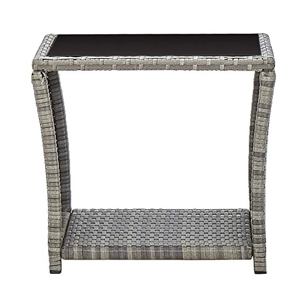 Festnight 3-TLG. Garten-Lounge-Set mit Kissen Outdoor-Lounge-Set Loungesofa Balkonmöbel Sitzgruppe Gartengarnitur Poly… – Bild 7