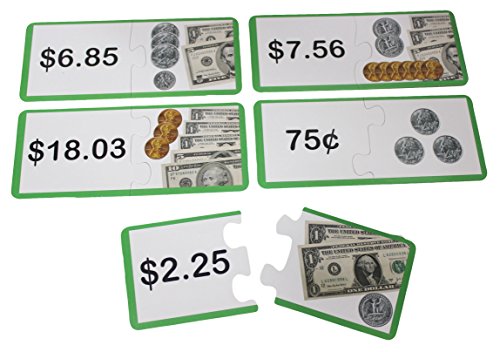 Money Puzzle - Currency Math Activity - Early Childhood Teacher Supply - Play Banking