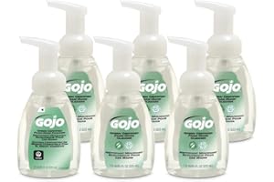 GOJO Green Certified Foam Hand Cleaner, Fragrance Free, 7.5 fl oz Foaming Hand Soap Pump Bottle (Pack of 6) - 5715-06