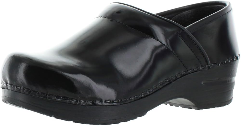sanita patent leather clogs