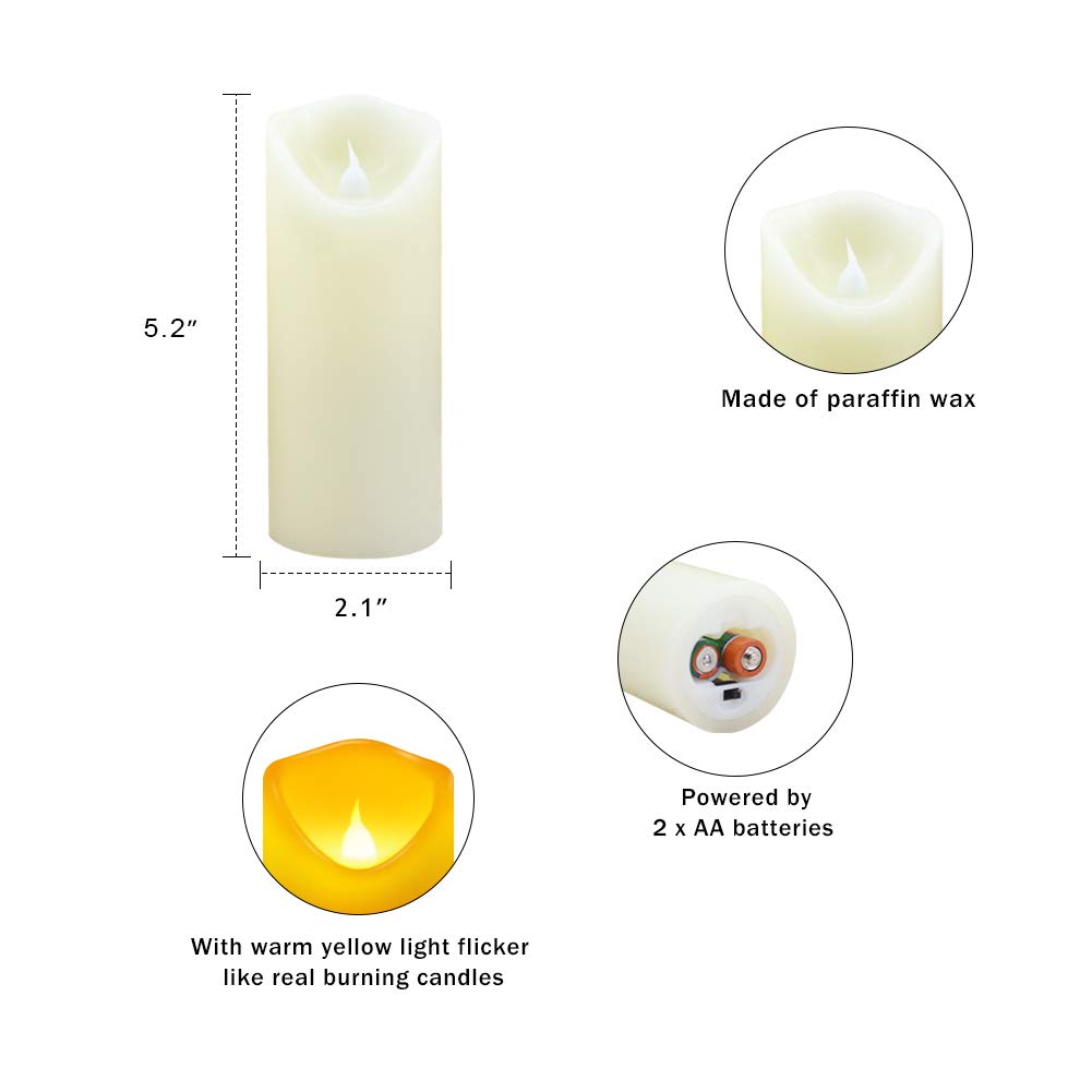 Flickering Flameless Candles LED Candles，D2.1\