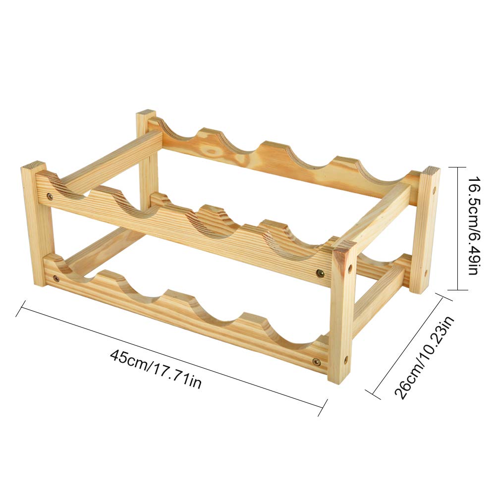 Madera, 45CM zebroau Madera Maciza de Almacenamiento en casa Adornos