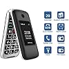 Ushining-Senior-Flip-Mobile-PhoneBig-Button-Mobile-Phone-For-ElderlyDual-SIM-Unlocked-Card-Long-Standby-with-28-Large-Screen-SOS-Button-FM-Radio-Torch-and-Charging-Cradle-Black USHINING Senior Flip Mobile Phone,Big Button Mobile Phone For Elderly,Dual SIM Unlocked Card Long Standby with 2.8…