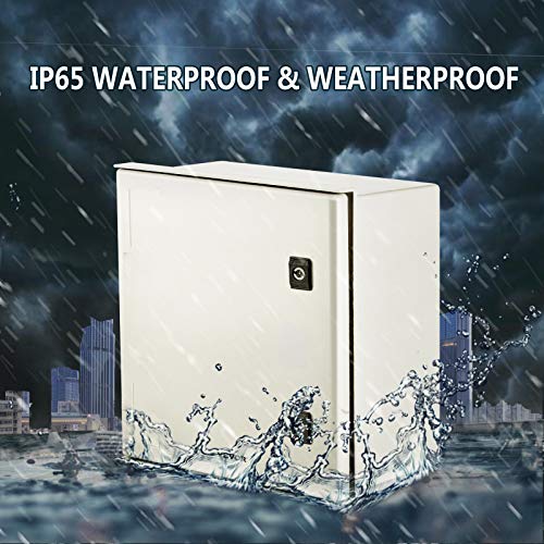 VEVOR NEMA Steel Enclosure, 16 x 16 x 8'' NEMA 4X Fiberglass Electrical