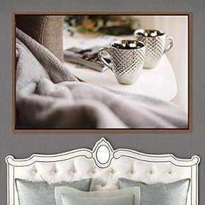 signwin Framed Canvas Wall Art Tea Servings Dark...