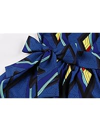 Vestido de dama con estampado étnico africano