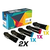 Do It Wiser for Xerox Phaser 6510, WorkCentre 6515 Compatible Toner Replacement High Yield (5 Pack, 2 Black, 1 CMY)