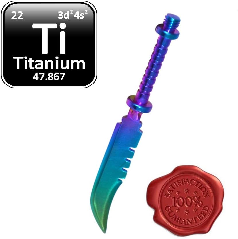 Titanium Wax Carving Tool Colored – Sword Carving Tool Multi Purpose Short Sword GR2 Jewelry Tool Kit Wax Carvers Natural Mystic