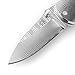 Off-Grid Knives - OG-161 - Compact Pocket Folder with Polished Wood & Damascus Handle and Bolster, Damascus Blade, Liner Lock & Right Thumb Stud (Only 2.4 oz)