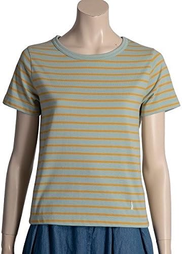Amazon イーストボーイ ファッション East Boy ボーダー半袖tシャツ ファッション 9 11号 304ミントベース イエロー 11号 Tシャツ カットソー 通販