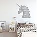 Unicorn Silhouette Wall Decal | If You Can Dream It Quote Lettering | Vinyl Home Decor for Girl's Bedroom, Playroom or Bathroom | Black, White, Pink, Purple, Gold, Other Colors | Small, Large Sizes