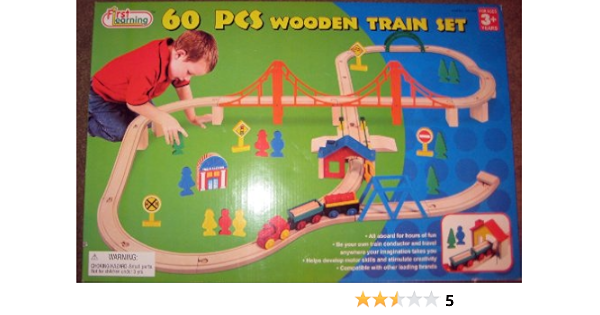 first learning wooden train set