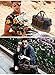Kemy's Canvas Duffle Bag Oversized Genuine Leather Weekend Bags for Men and Women（Without Shoe Compartment）