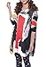 ELLAZHU Women Baggy Doodles Print Knit Pullover Dress Onesize SZ45