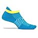 Feetures! Men's High Performance Cushion, Hawaiian Blue, Large