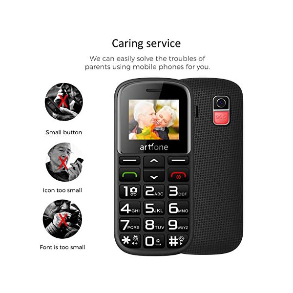 Artfone-CS182-Big-Button-Mobile-Phone-Senior-Unlocked-Mobile-Phone-with-Dock-and-1400mAh-Battery artfone CS182 Big Button Mobile Phone, Senior Unlocked Mobile Phone with Dock and 1400mAh Battery.