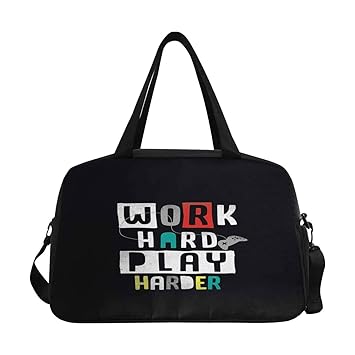  Work Hard Travel Duffel Bag Luggage Totes For