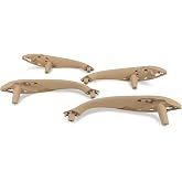 WEILEITE Front Interior Door Pull Handles Grab Bracket Trim Set Compatible with BMW 3 Series 4 Series 320,328,330,335,M3 2012-2018 and 428, 435,M4 2014-2017 Replace 51417279311(Beige,4Pcs)