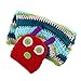 Foxnovo Baby Photograph Props Baby Infant Newborn Handmade Crochet Beanie Hat Clothes (Blue)