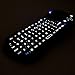iClever Computer Keyboards Mini Portable Wireless Rechargeable Bluetooth Keyboard with Mouse Touchpad Backlit