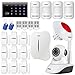 KERUI W1 2.4G WIFI PSTN Internet Telephone Line Wireless Home Alarm Security System With Dialer DIY Kit Support IOS Android APP + Wifi 720P IP Camera