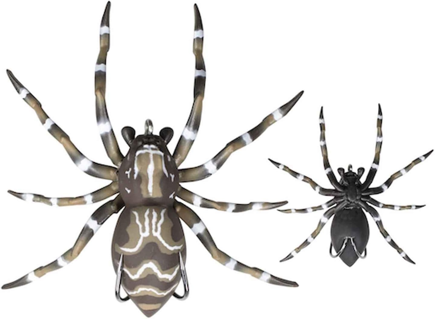 Lunkerhunt Phantom Spider 2" Topwater Fishing Lure | Realistic Spider Design with Self-Righting Ballast | Weedless Hooks for Bass Fishing (Dock, 1 Count)