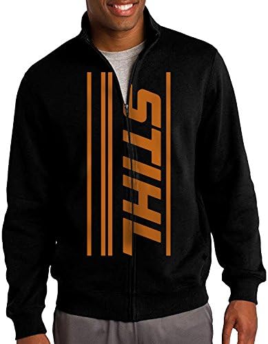 Jacob Men's Sweatshirt STIHL Tool Full-zip Hoodie Jacket L Black