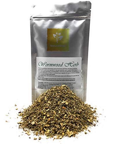 Wormwood Herb - Used In Absinthe - Flavoring For Spirits And Wines, Including Bitters, Vermouth And Pelinkovac - Ingredients: 100% Organic Wormwood (Artemisia Absinthi) - Net Weight: 1.76oz / 50g