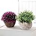 Hibery 3 Pack Artificial Fake Flowers, 7 Branch 21 Heads Artificial Fake Flowers Silk Rose Bouquet Wedding Home Office Floral Decor