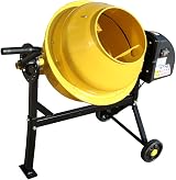 Panana 63L Electric Cement Mixer 250W Portable Concrete Mortar Mixer Wheels 230V view 4
