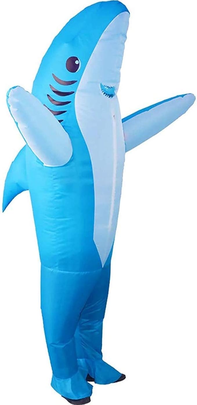 Inflatable Costume Shark Game Fancy Dress Party Jumpsuit