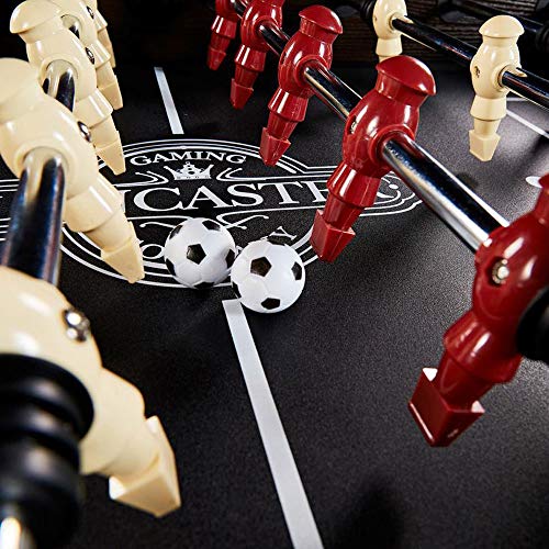 Lancaster Gaming Company Medal Sports 56 Inch X Leg Indoor Game Room Multiplayer Soccer Foosball Table