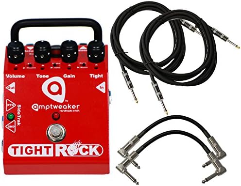 Amptweaker TightRock Tight Rock Overdrive/Distortion Pedal w/ 3 Cables