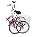 VANELL 20″ 7 Speed Tricycle Adult Trike Cruise Bike – Foldable 3 Wheeled Bicycle – with Large Size Basket Backrest Seat – for Women Men for Shopping Exercise Recreation (Pink, 20″)thumb 1