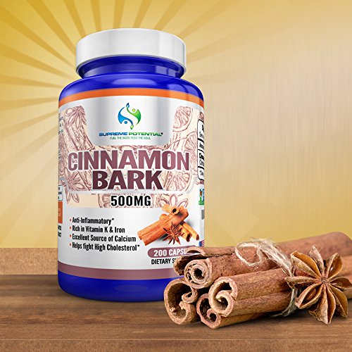 image for Supreme Potential 100% Pure Cinnamon Bark for Anti-Inflammation, Rich 
