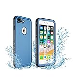 Oryxboost Waterproof Case for iPhone 8 Plus and iPhone 7 Plus, Protective Full Body Rugged Shockproof Slim Case with Built-in Screen Protector, Support Wireless Charger
