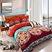 YMY Lightweight Microfiber Duvet Cover Set, Bohemian Exotic Floral Bedding Set (Boho Vintage, Queen)