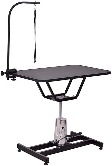 Long Table Dog Grooming Table Hydraulic Metal Trimming Table Portable Adjustable Grooming Arm Clamp Accessories Tray Noose Suitable For Pet Cat Dog Small Animals Amazon Co Uk Sports Outdoors