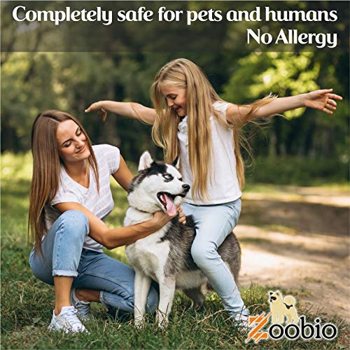 Dog Flea and Tick Collar - Flea and Tick Prevention for Dogs Up to 1 Year Easily Adjustable and Waterproof for Large Small Dogs Flea and Tick Control - Natural Dog Flea Collar for Pet 24.5
