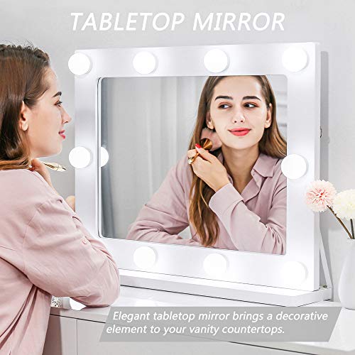 Waneway Hollywood Vanity Mirror with Lights, Lighted Makeup Mirror with