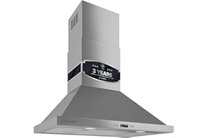 CAVALIERE Value-Focused 462 CFM Wall Mount Range Hood, 30 Inch, 3-Year Warranty, Enhanced Stainless Steel, Ducted/Ductless Convertible (Kit Included), LED Lights, Baffle Filter, Touch Controls